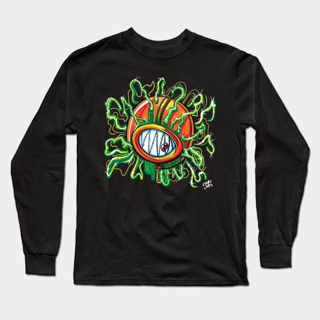 Eyeball with Stitches Long Sleeve T-Shirt by eShirtLabs